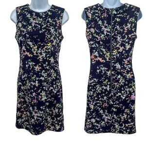 Anthropologie Shoshanna Anna Paint Splatter Print Sheath Dress Sleeveless